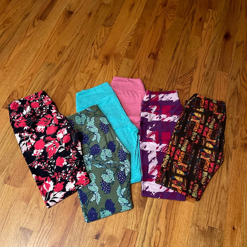 LuLaRoe Leggings Set 6pr, OS